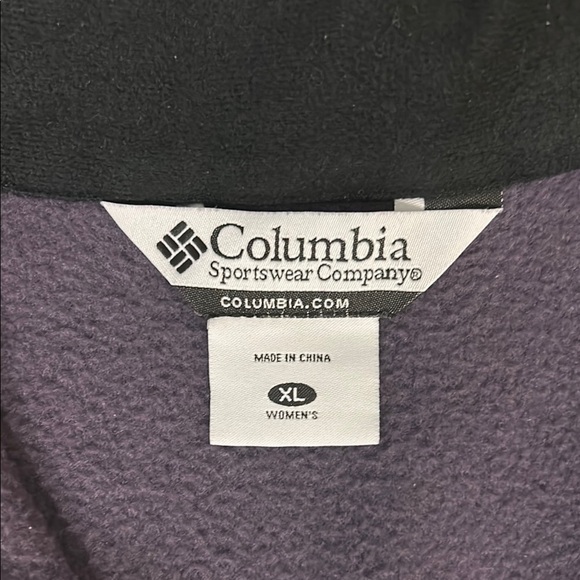 Columbia Women's Purple Fleece Vest - Picture 2 of 3